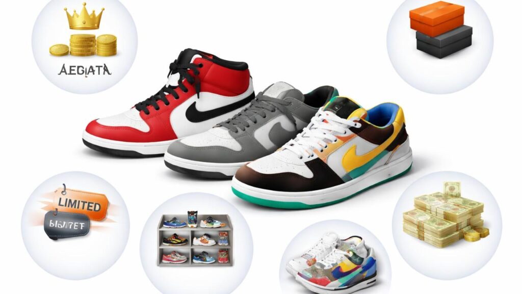 スニーカー買取で高く売れやすいモデルの特徴:高価買取が期待できるスニーカーモデルの特徴画像